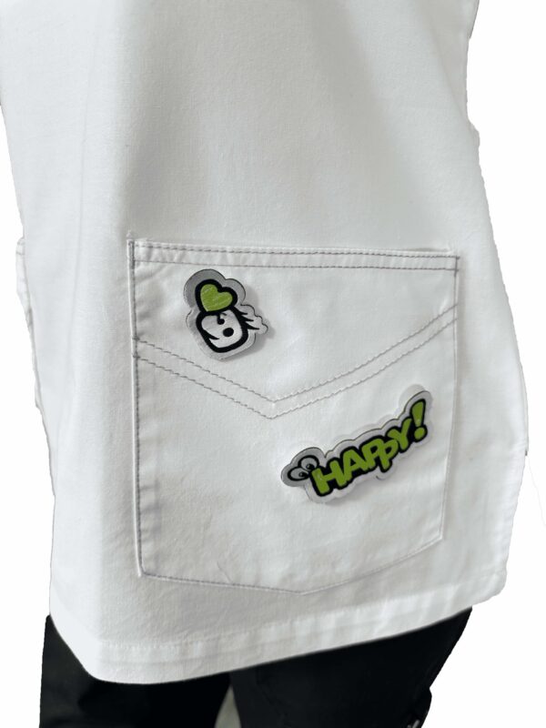 Scrub WonderWink Blanco - Imagen 2
